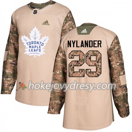 Pánské Hokejový Dres Toronto Maple Leafs William Nylander 29 Adidas 2017-2018 Camo Veterans Day Practice Authentic